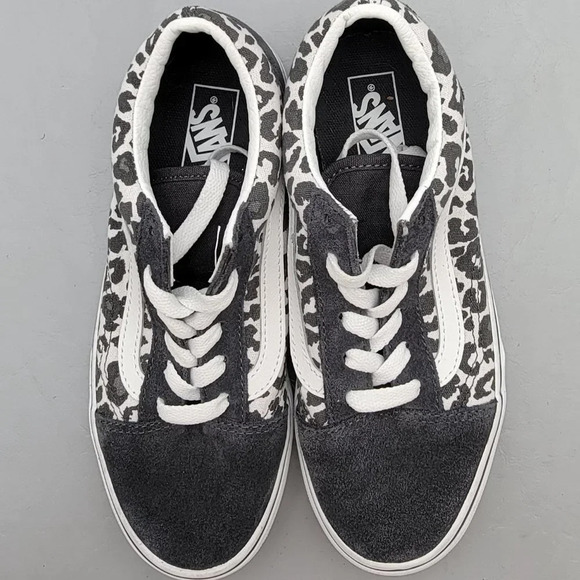 Vans Old Skool Leopard Black/Truewhite VN0A4U3B316 Kids Size 3.0 - Picture 1 of 9